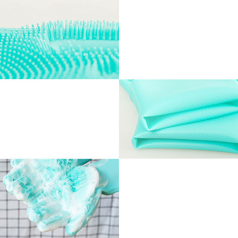 Silicone Pet Grooming Gloves – Dog & Cat Brush