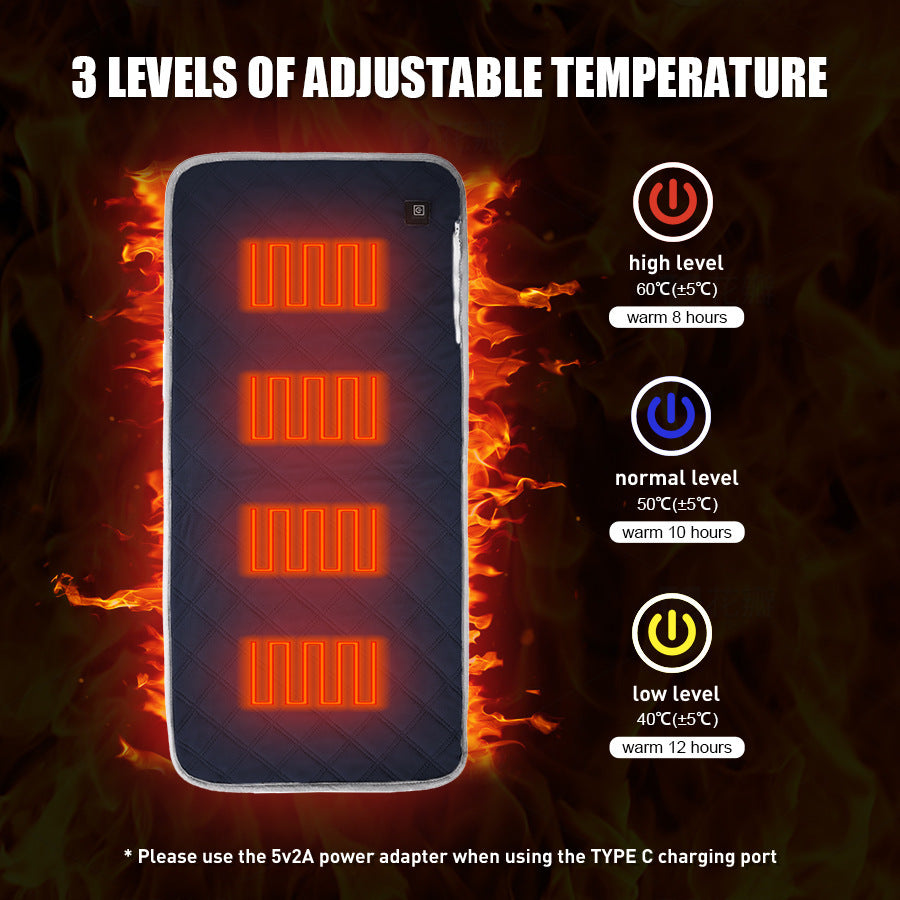 USB Heated Sleeping Bag Pad – Smart Winter Cushion