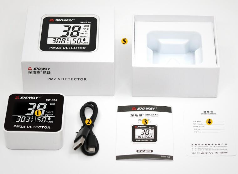 Digital Air Quality Monitor – PM2.5 & Gas Detector