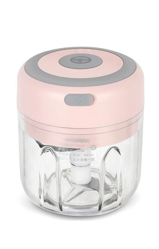 Mini Electric Garlic & Ginger Chopper – USB Rechargeable