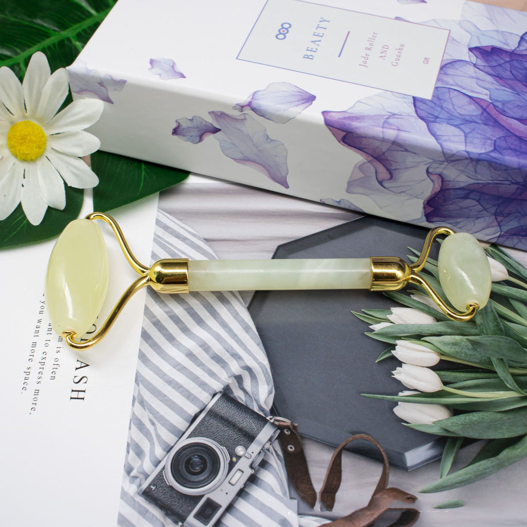 Double-Head Jade Roller – Facial Massager