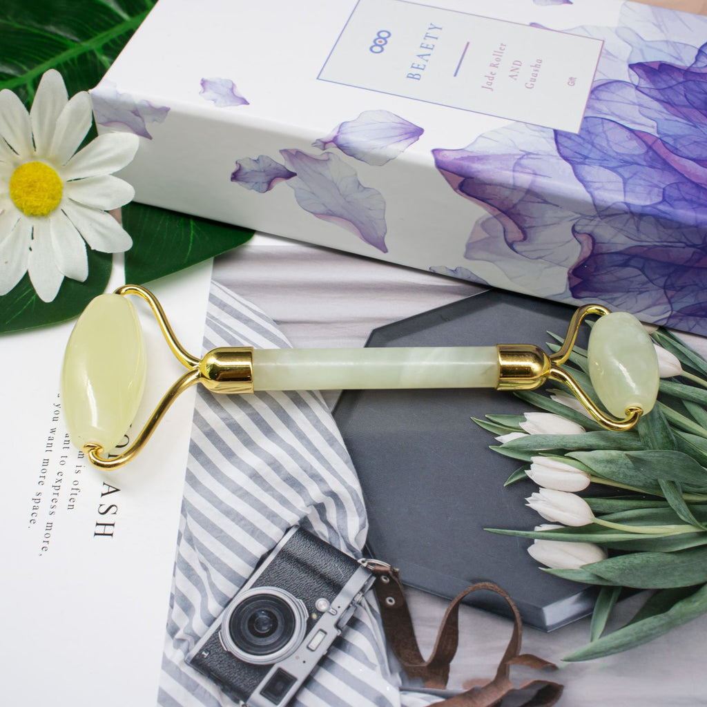 Double-Head Jade Roller – Facial Massager