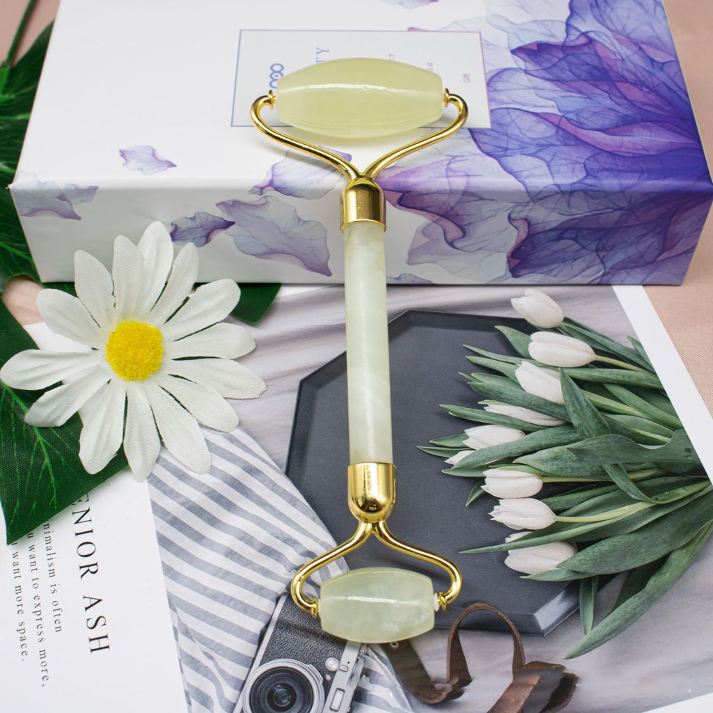 Double-Head Jade Roller – Facial Massager