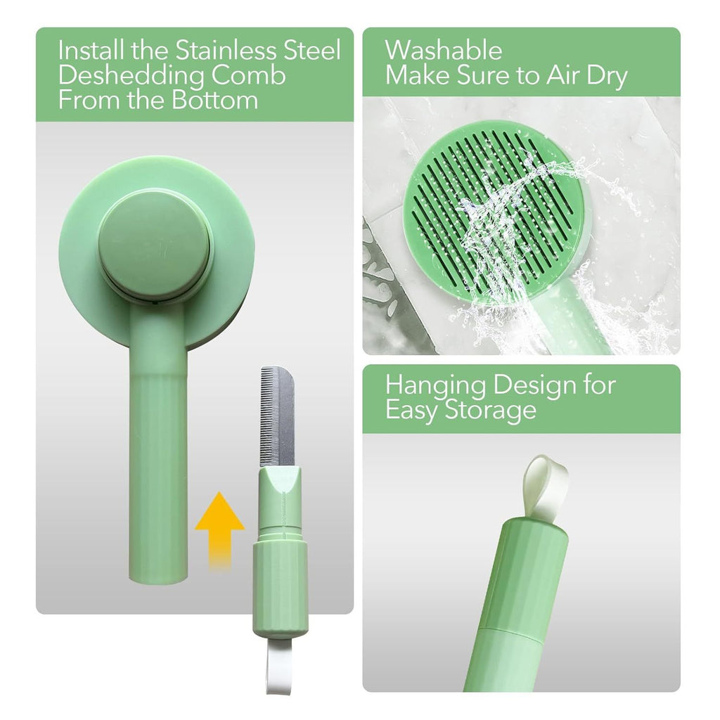 2-in-1 Pet Grooming & Deshedding Brush