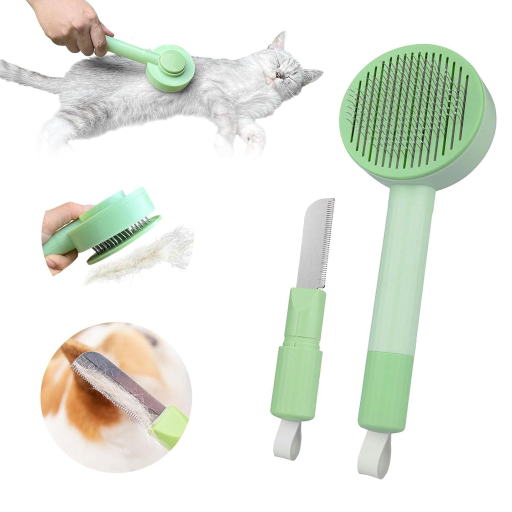 2-in-1 Pet Grooming & Deshedding Brush