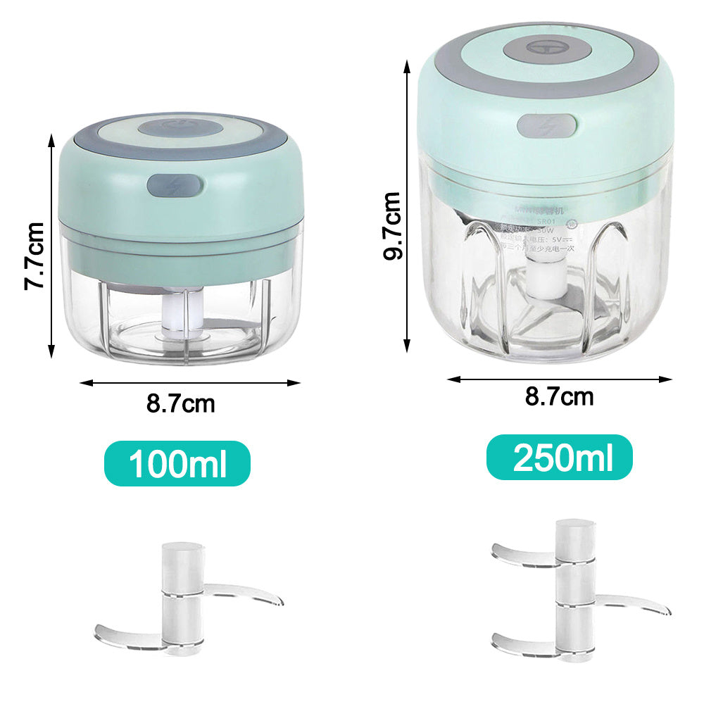Mini Electric Garlic & Ginger Chopper – USB Rechargeable