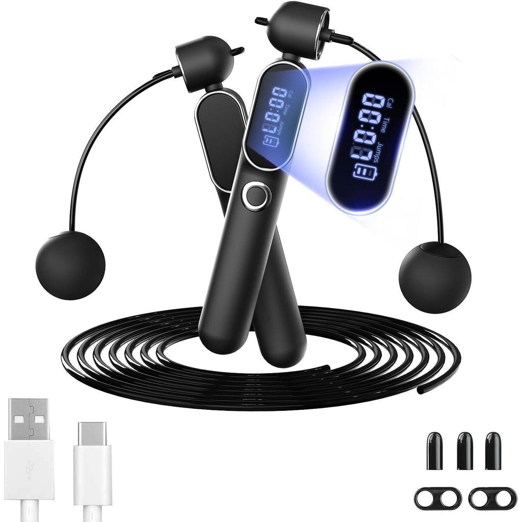 Adjustable Smart Skipping Rope – Weighted & Cordless