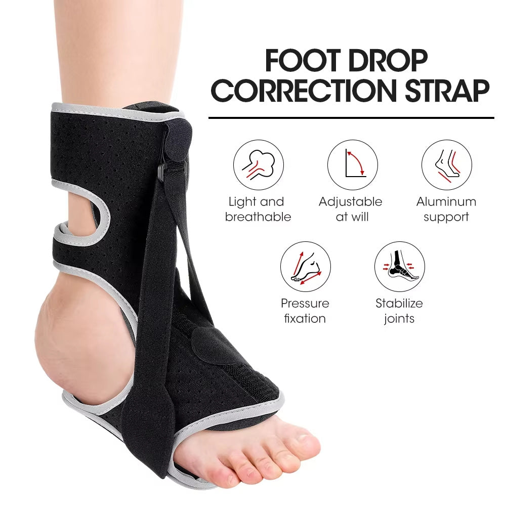 Adjustable Foot Drop Brace – Steel Plate Ankle Support