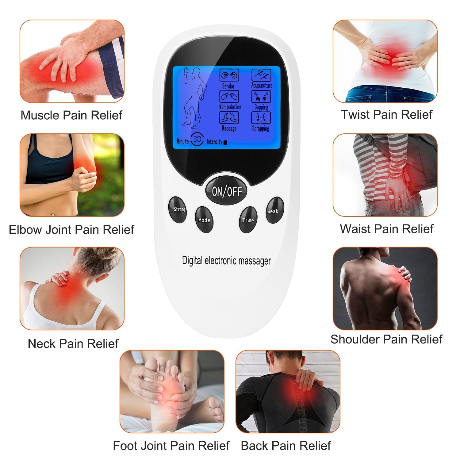 Electric Muscle Stimulator – Dual Channel TENS Device