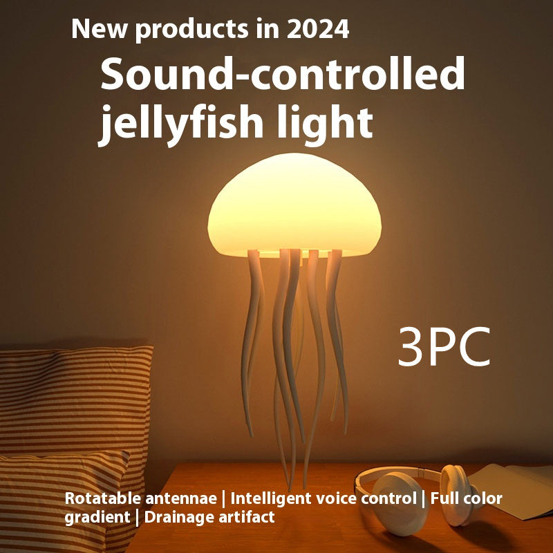 LED Jellyfish Mood Lamp – Night Light for Bedside