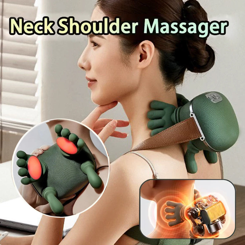Wireless Electric Neck & Shoulder Massager – Pain Relief