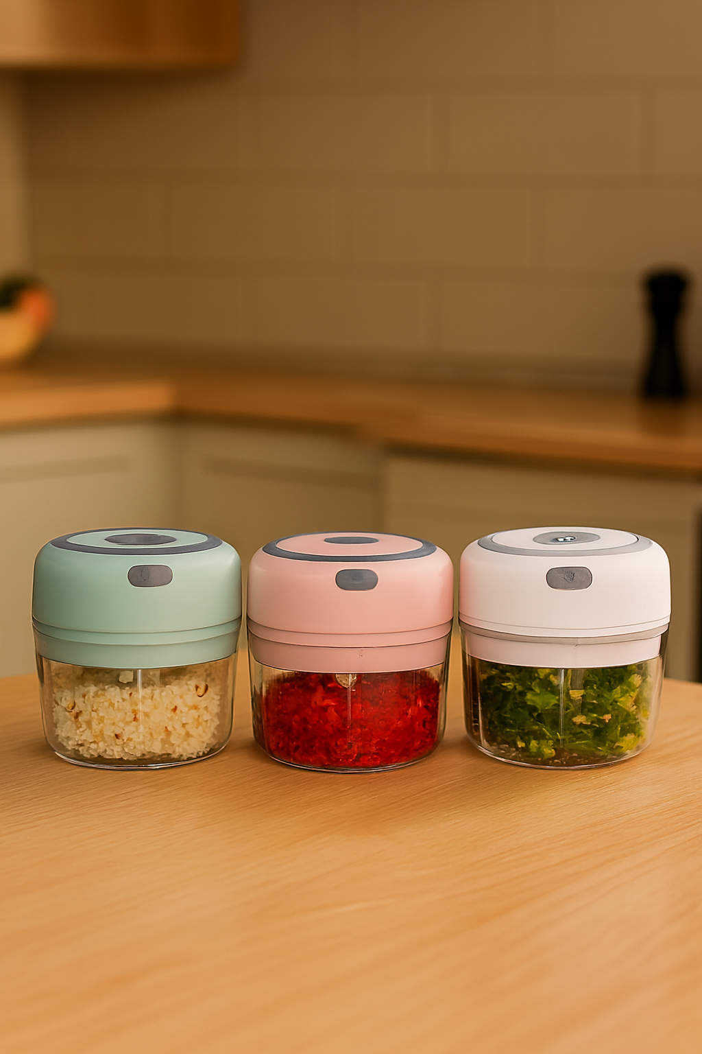 Mini Electric Garlic & Ginger Chopper – USB Rechargeable