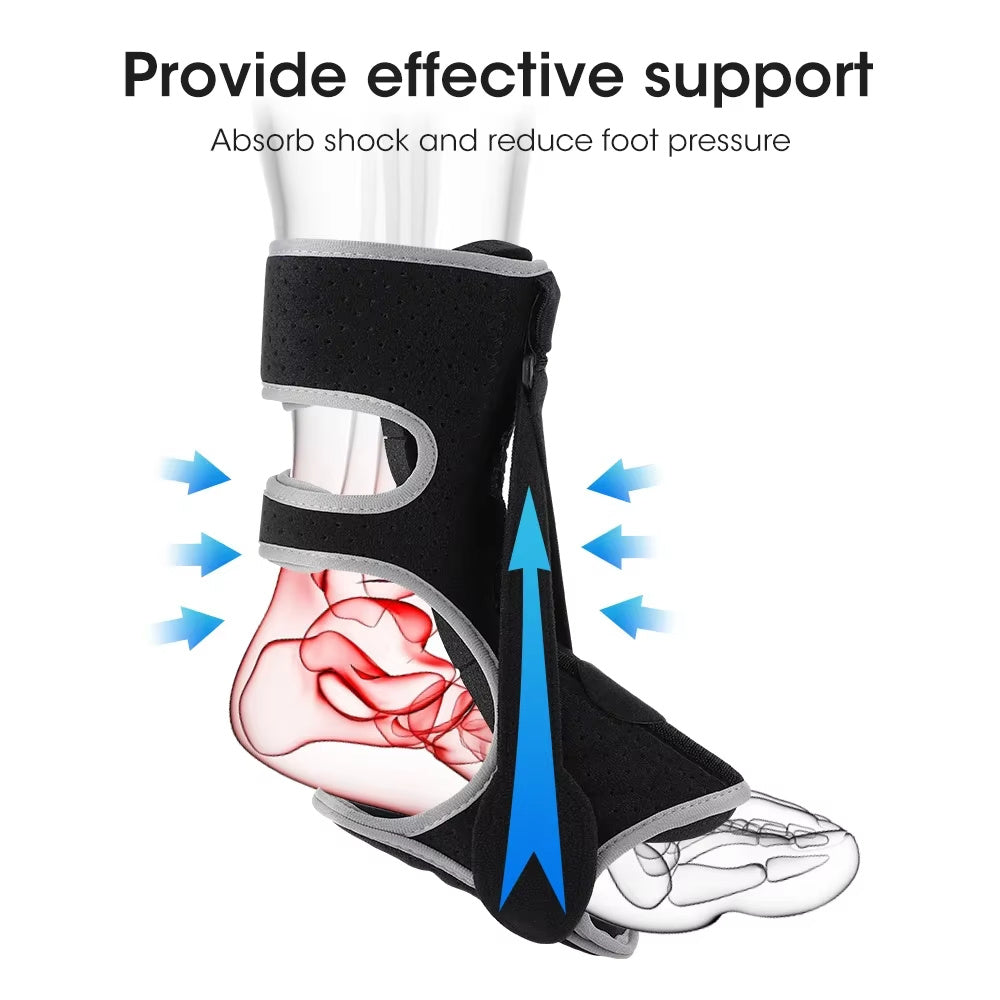 Adjustable Foot Drop Brace – Steel Plate Ankle Support