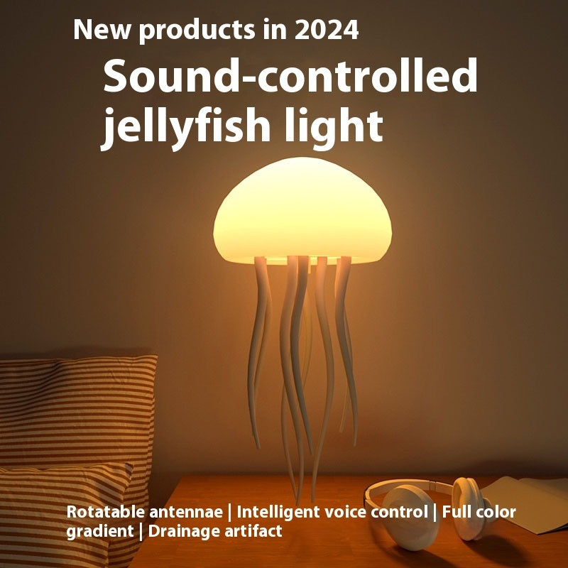 LED Jellyfish Mood Lamp – Night Light for Bedside