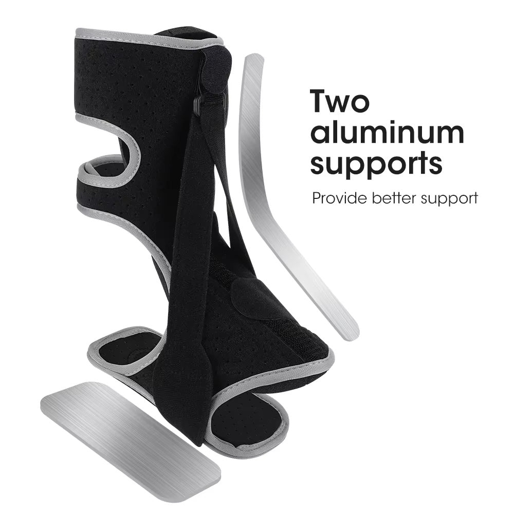 Adjustable Foot Drop Brace – Steel Plate Ankle Support