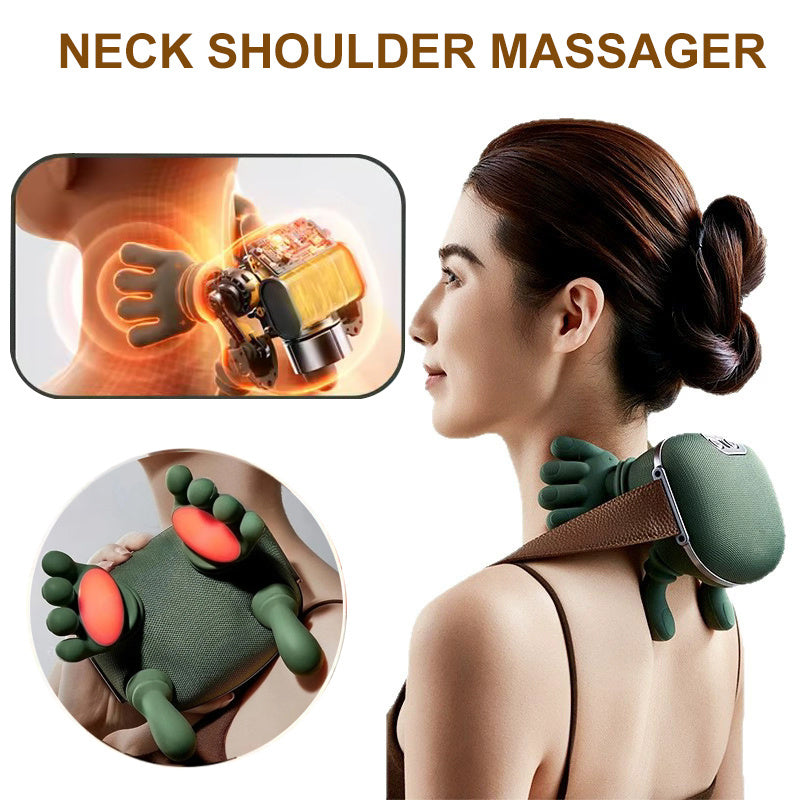 Wireless Electric Neck & Shoulder Massager – Pain Relief