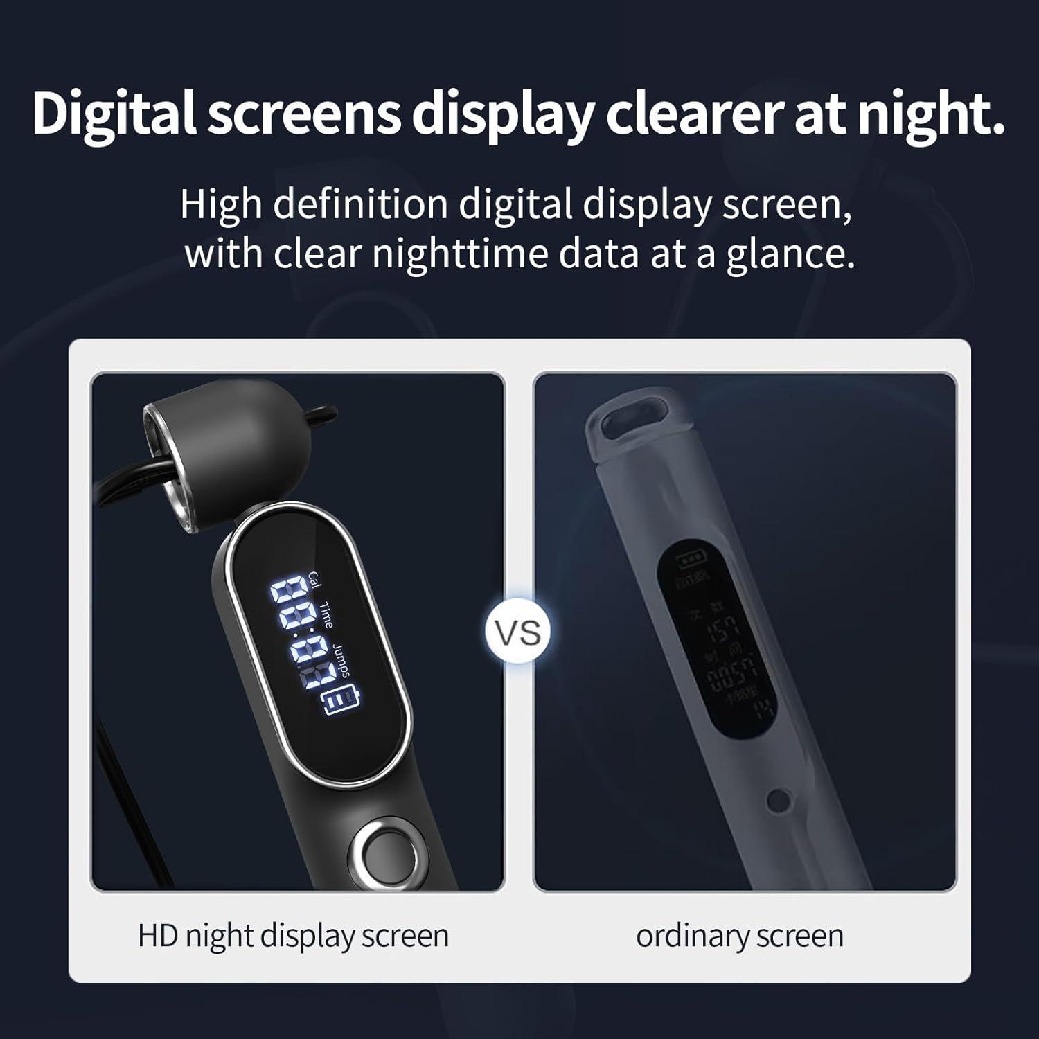 Adjustable Smart Skipping Rope – Weighted & Cordless